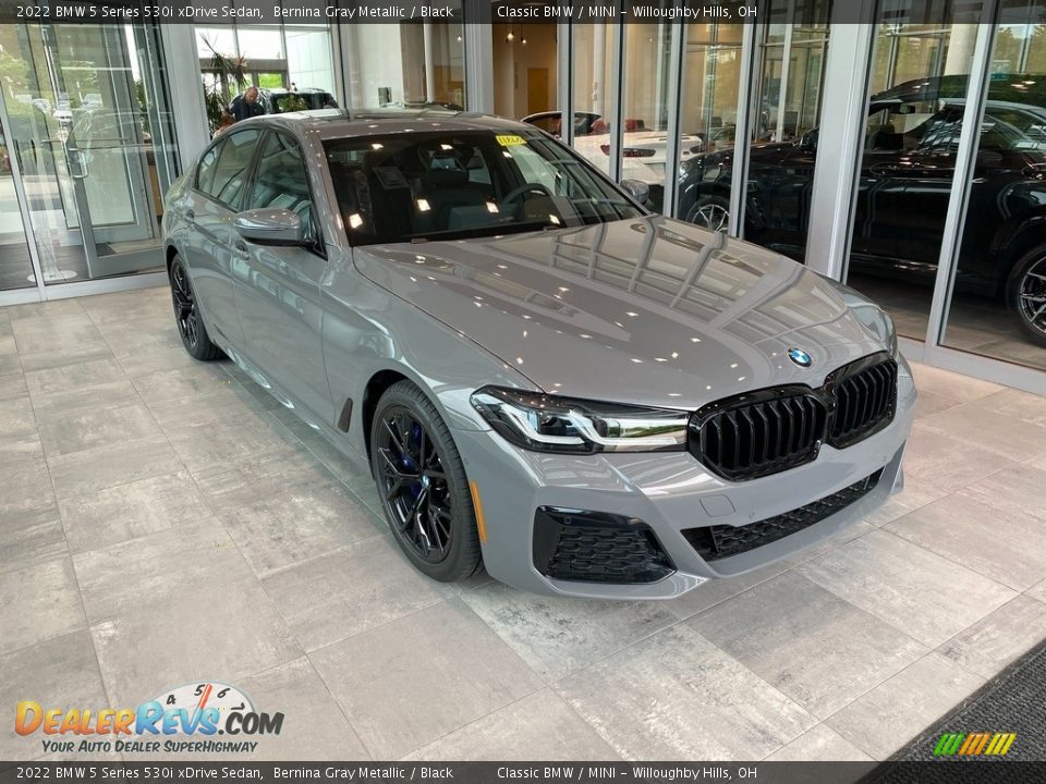 2022 BMW 5 Series 530i xDrive Sedan Bernina Gray Metallic / Black Photo #1