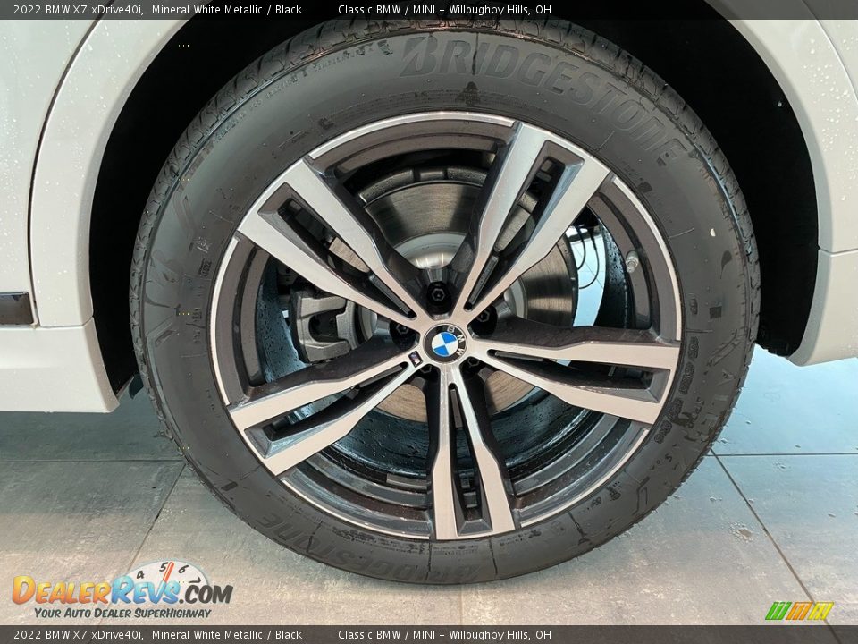 2022 BMW X7 xDrive40i Mineral White Metallic / Black Photo #3