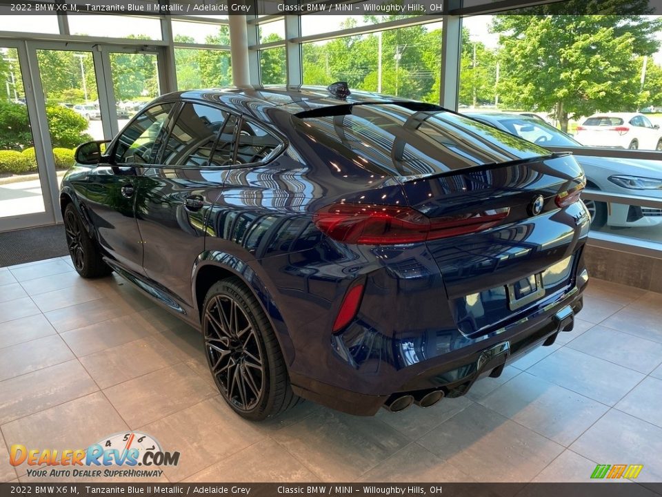 2022 BMW X6 M Tanzanite Blue II Metallic / Adelaide Grey Photo #2