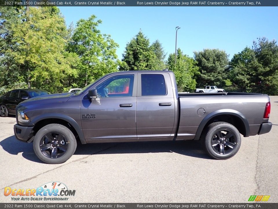 2022 Ram 1500 Classic Quad Cab 4x4 Granite Crystal Metallic / Black Photo #2