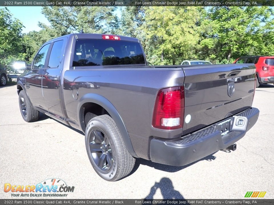 2022 Ram 1500 Classic Quad Cab 4x4 Granite Crystal Metallic / Black Photo #3