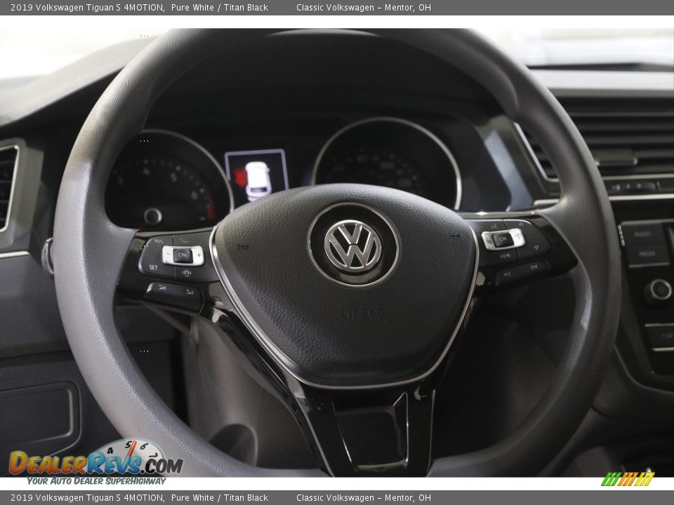 2019 Volkswagen Tiguan S 4MOTION Pure White / Titan Black Photo #7