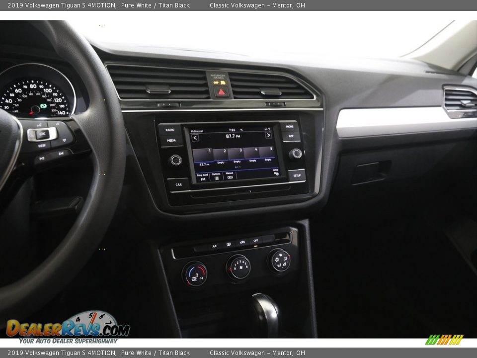 2019 Volkswagen Tiguan S 4MOTION Pure White / Titan Black Photo #9