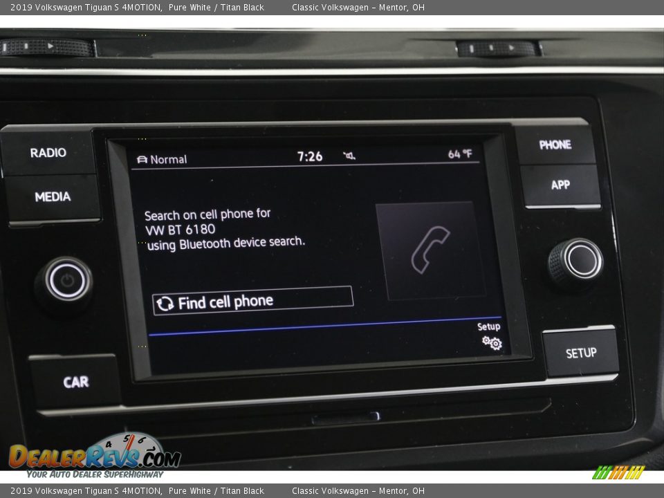 2019 Volkswagen Tiguan S 4MOTION Pure White / Titan Black Photo #10