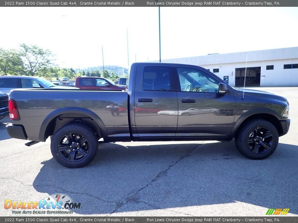 2022 Ram 1500 Classic Quad Cab 4x4 Granite Crystal Metallic / Black Photo #6