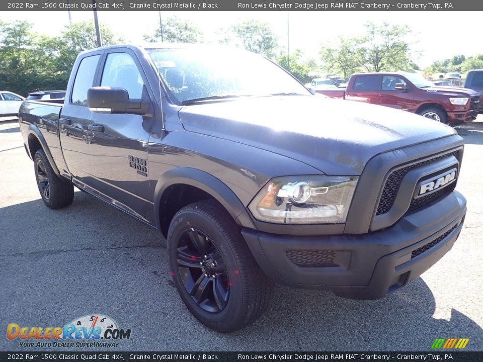 2022 Ram 1500 Classic Quad Cab 4x4 Granite Crystal Metallic / Black Photo #7