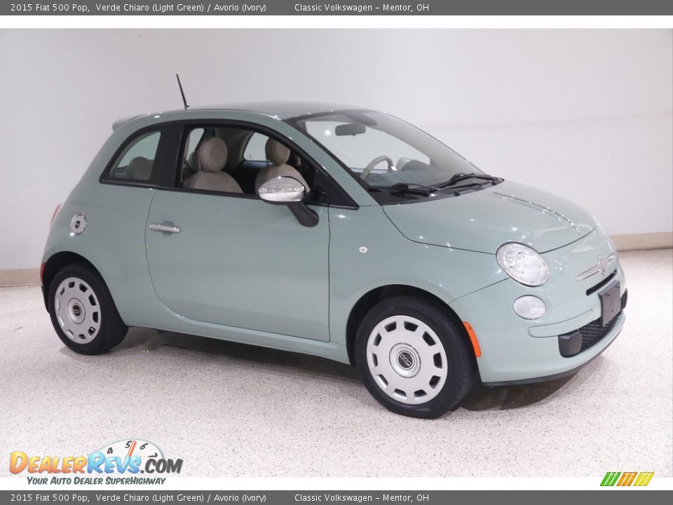 Verde Chiaro (Light Green) 2015 Fiat 500 Pop Photo #1