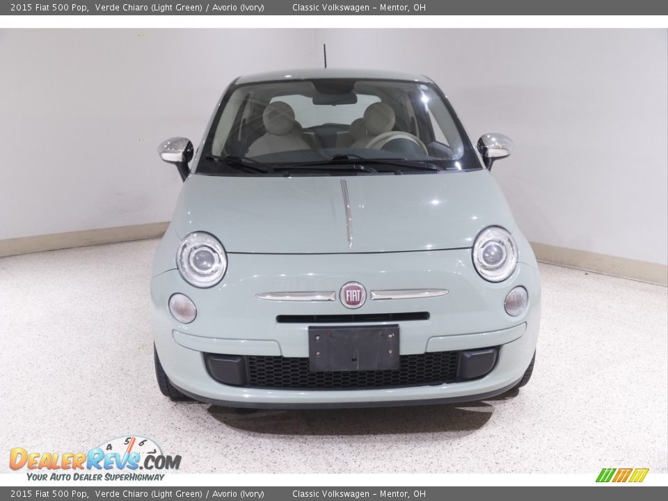 2015 Fiat 500 Pop Verde Chiaro (Light Green) / Avorio (Ivory) Photo #2