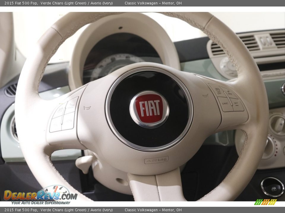 2015 Fiat 500 Pop Steering Wheel Photo #7