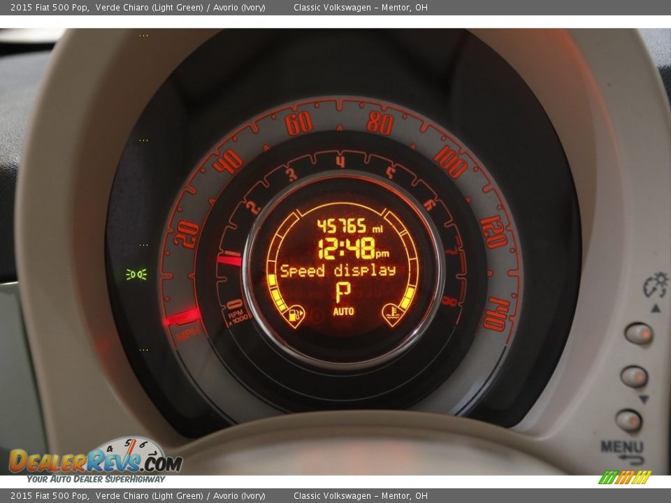 2015 Fiat 500 Pop Verde Chiaro (Light Green) / Avorio (Ivory) Photo #8