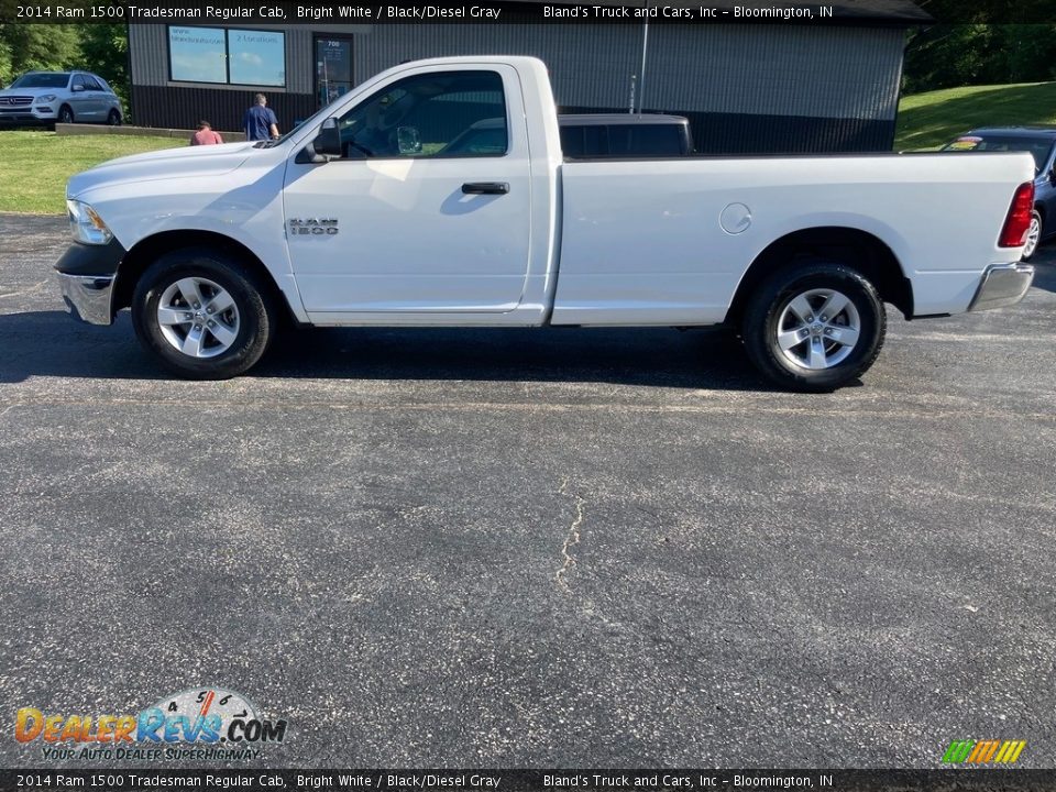 2014 Ram 1500 Tradesman Regular Cab Bright White / Black/Diesel Gray Photo #1