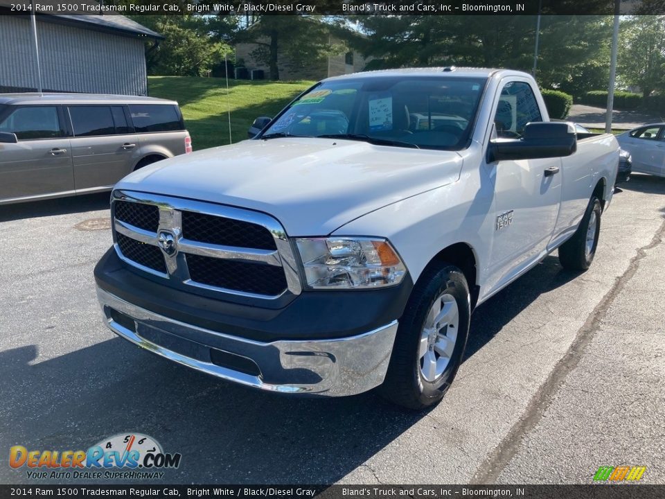 2014 Ram 1500 Tradesman Regular Cab Bright White / Black/Diesel Gray Photo #2