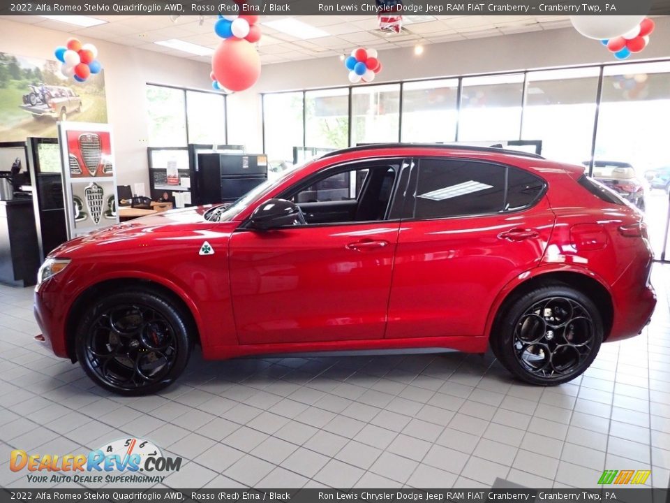 Rosso (Red) Etna 2022 Alfa Romeo Stelvio Quadrifoglio AWD Photo #2