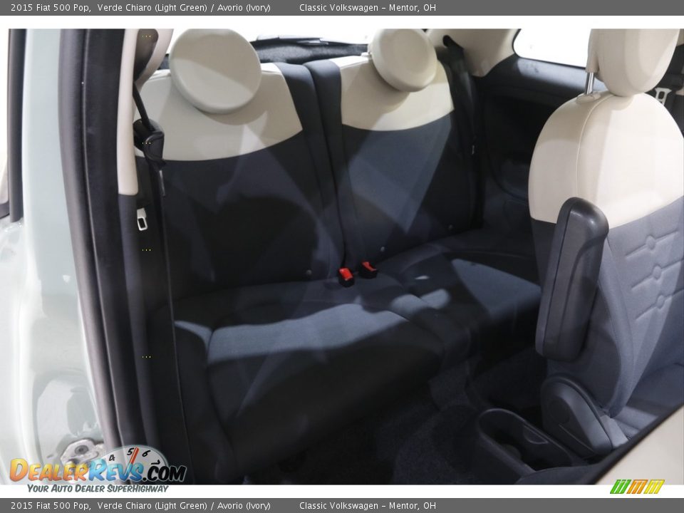 2015 Fiat 500 Pop Verde Chiaro (Light Green) / Avorio (Ivory) Photo #13