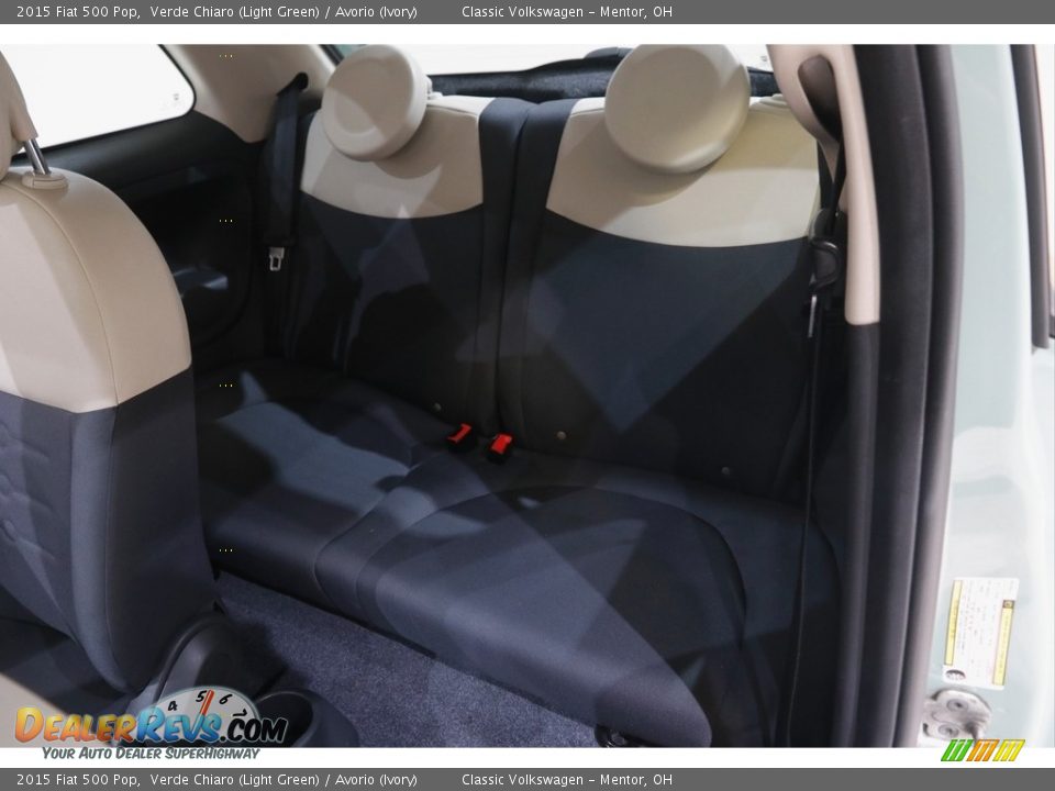 2015 Fiat 500 Pop Verde Chiaro (Light Green) / Avorio (Ivory) Photo #14