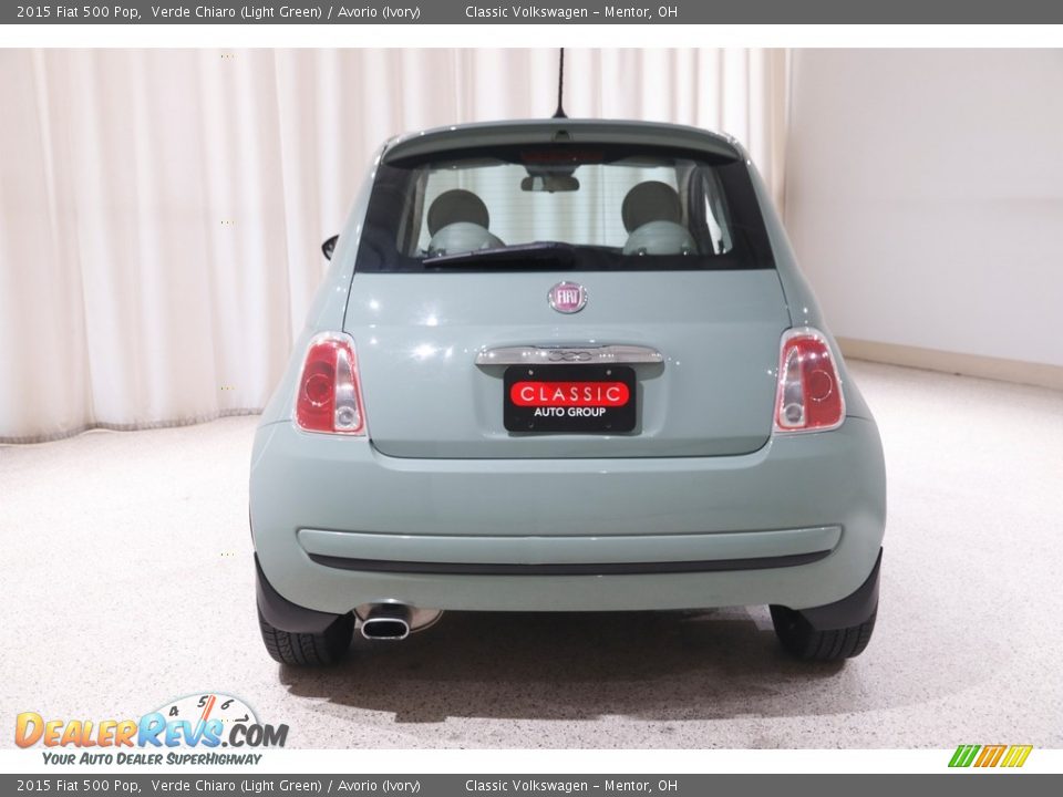2015 Fiat 500 Pop Verde Chiaro (Light Green) / Avorio (Ivory) Photo #15