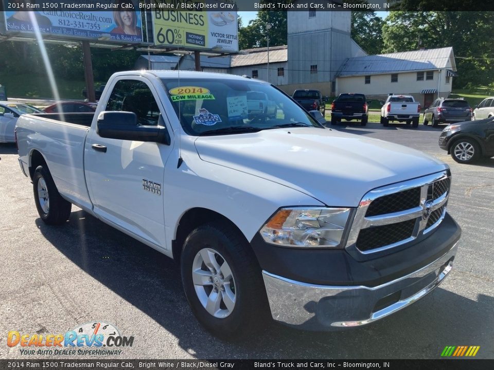 2014 Ram 1500 Tradesman Regular Cab Bright White / Black/Diesel Gray Photo #6