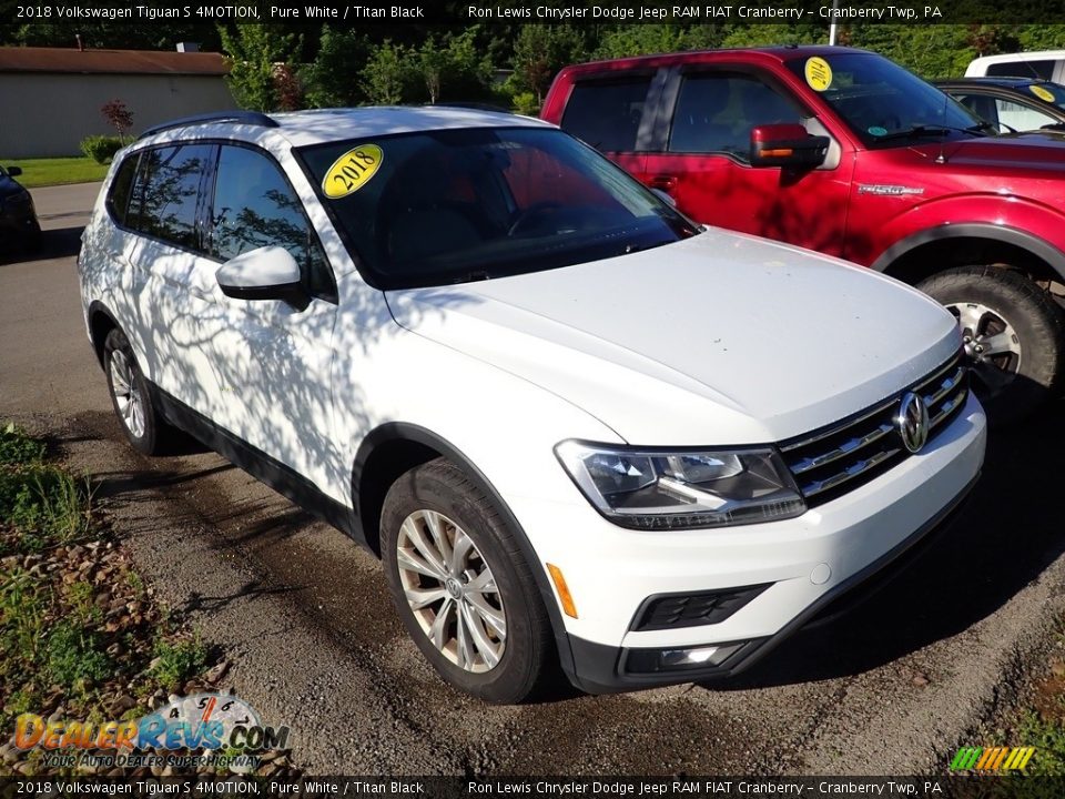 2018 Volkswagen Tiguan S 4MOTION Pure White / Titan Black Photo #3