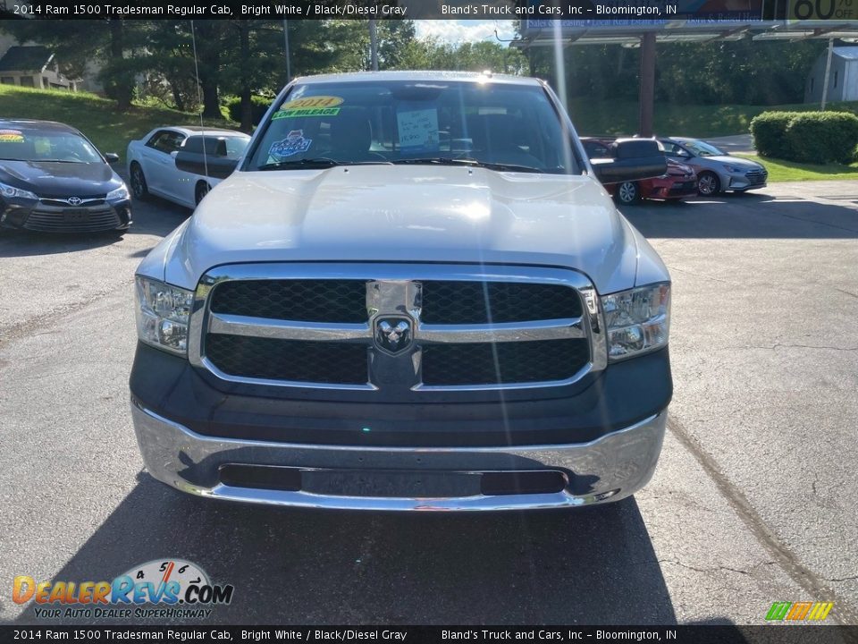 2014 Ram 1500 Tradesman Regular Cab Bright White / Black/Diesel Gray Photo #7