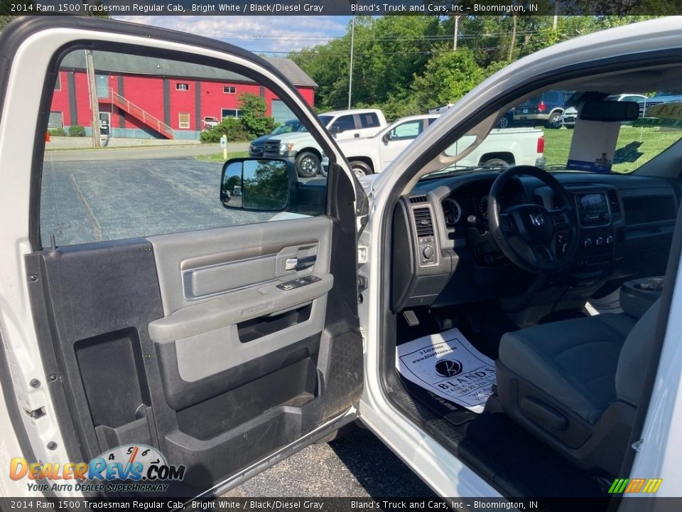 2014 Ram 1500 Tradesman Regular Cab Bright White / Black/Diesel Gray Photo #8