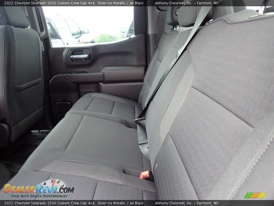 Rear Seat of 2022 Chevrolet Silverado 1500 Custom Crew Cab 4x4 Photo #11