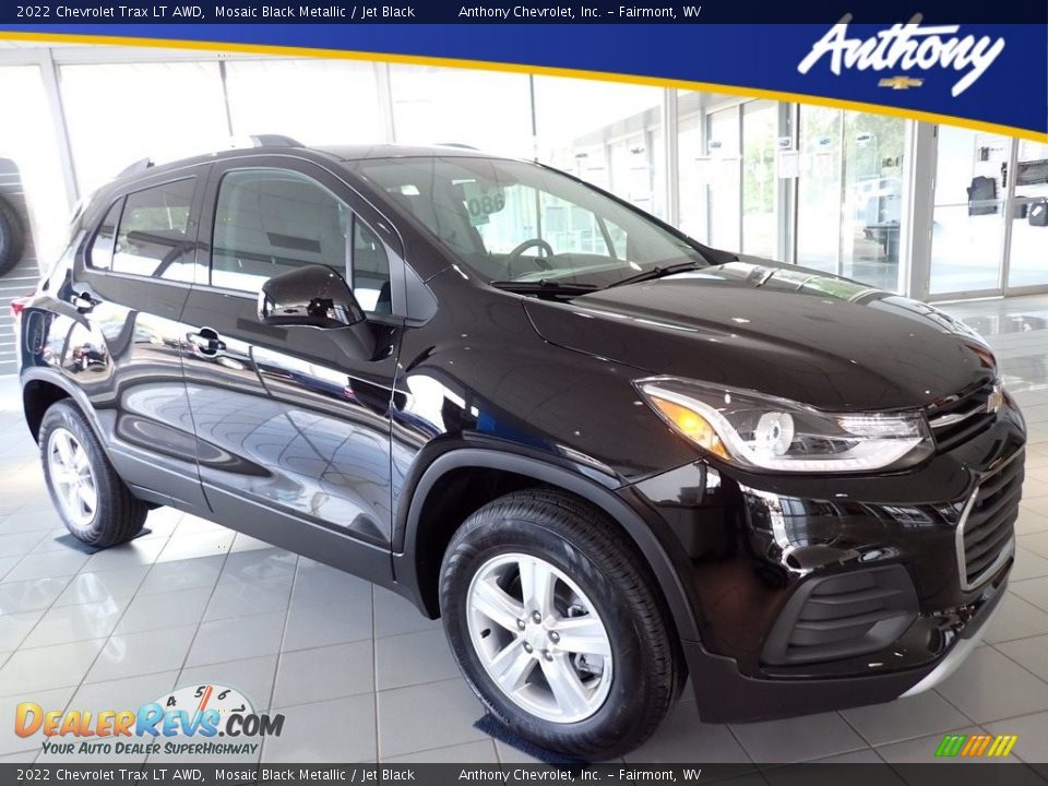 2022 Chevrolet Trax LT AWD Mosaic Black Metallic / Jet Black Photo #1