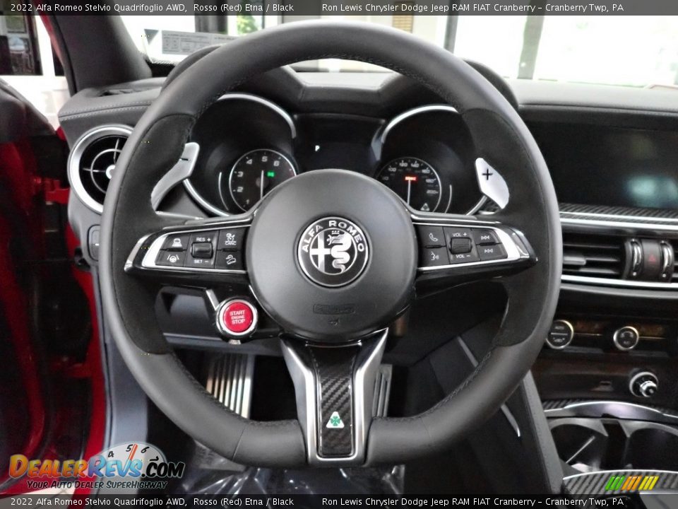 2022 Alfa Romeo Stelvio Quadrifoglio AWD Steering Wheel Photo #19