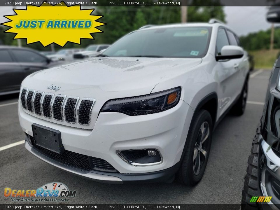 2020 Jeep Cherokee Limited 4x4 Bright White / Black Photo #1