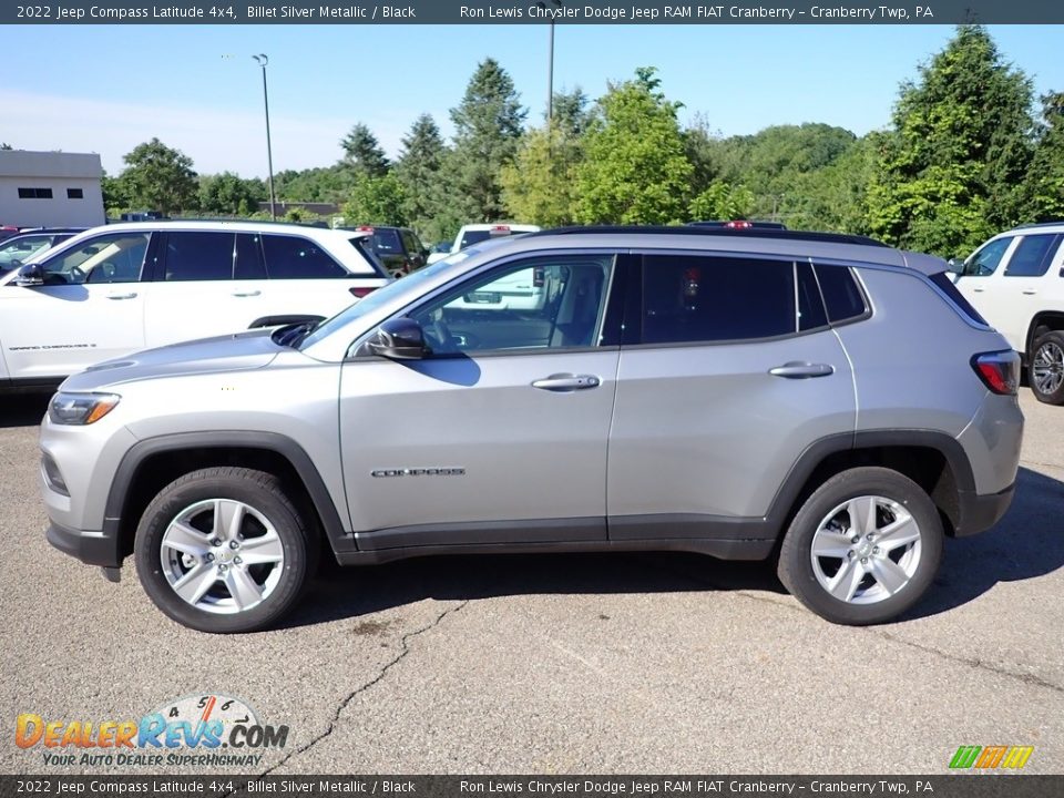 2022 Jeep Compass Latitude 4x4 Billet Silver Metallic / Black Photo #2
