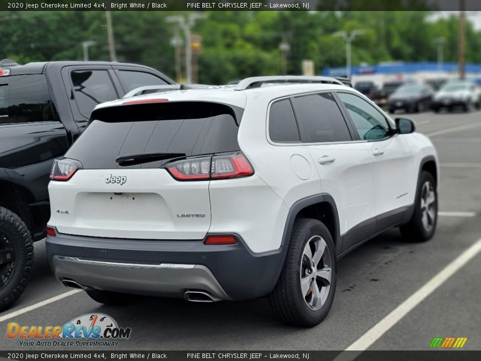 2020 Jeep Cherokee Limited 4x4 Bright White / Black Photo #7