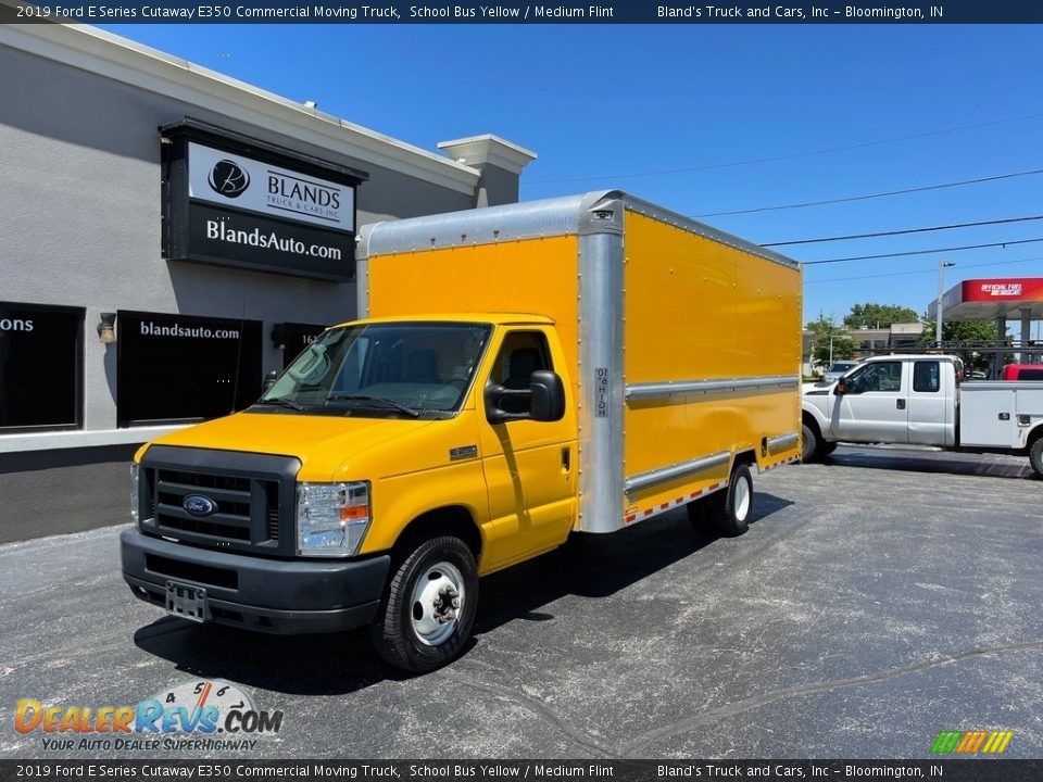 2019 Ford E Series Cutaway E350 Commercial Moving Truck School Bus Yellow / Medium Flint Photo #2