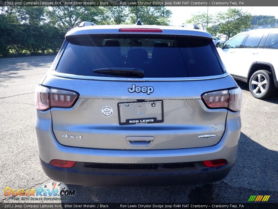2022 Jeep Compass Latitude 4x4 Billet Silver Metallic / Black Photo #4