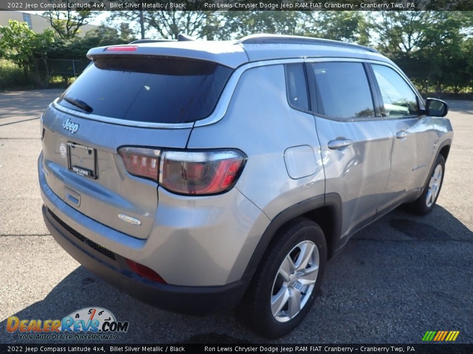 2022 Jeep Compass Latitude 4x4 Billet Silver Metallic / Black Photo #5