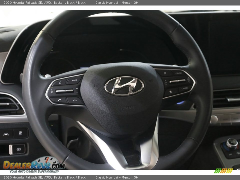 2020 Hyundai Palisade SEL AWD Becketts Black / Black Photo #7