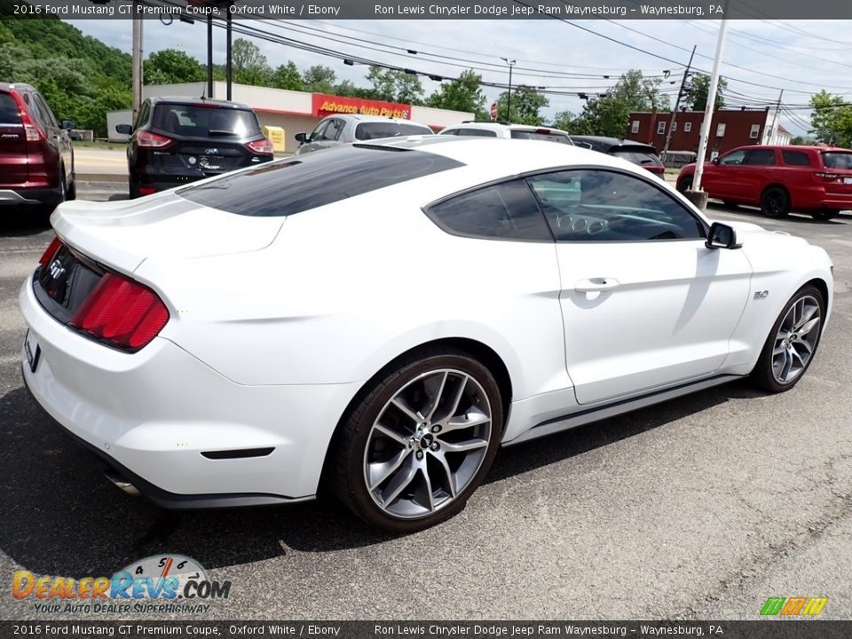 2016 Ford Mustang GT Premium Coupe Oxford White / Ebony Photo #6