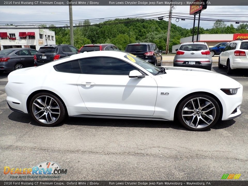 2016 Ford Mustang GT Premium Coupe Oxford White / Ebony Photo #7