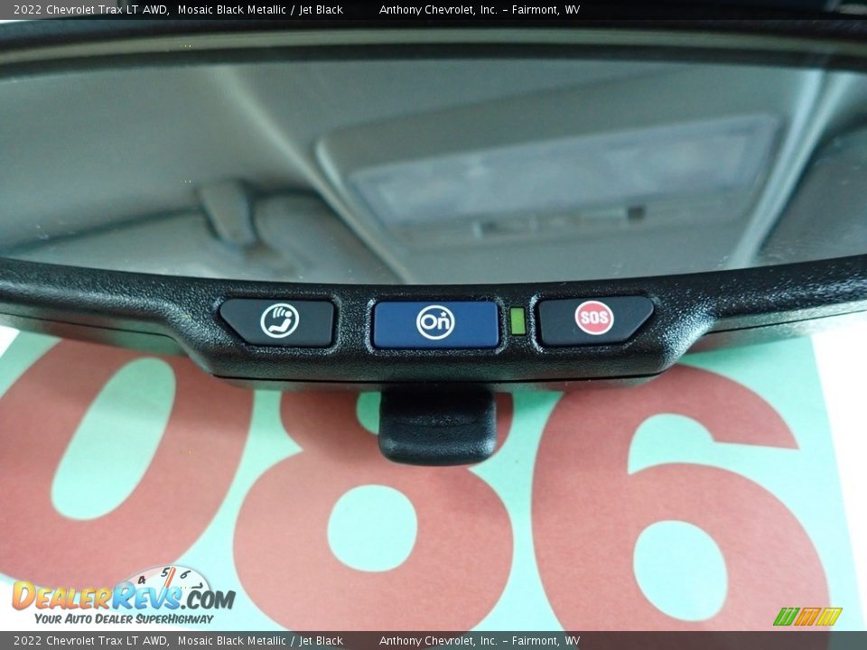 2022 Chevrolet Trax LT AWD Mosaic Black Metallic / Jet Black Photo #17
