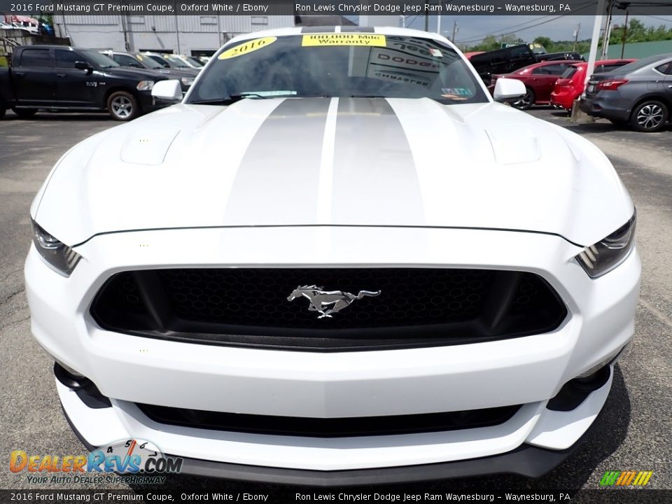 2016 Ford Mustang GT Premium Coupe Oxford White / Ebony Photo #9