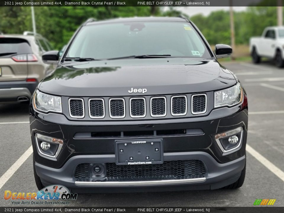 2021 Jeep Compass Limited 4x4 Diamond Black Crystal Pearl / Black Photo #2