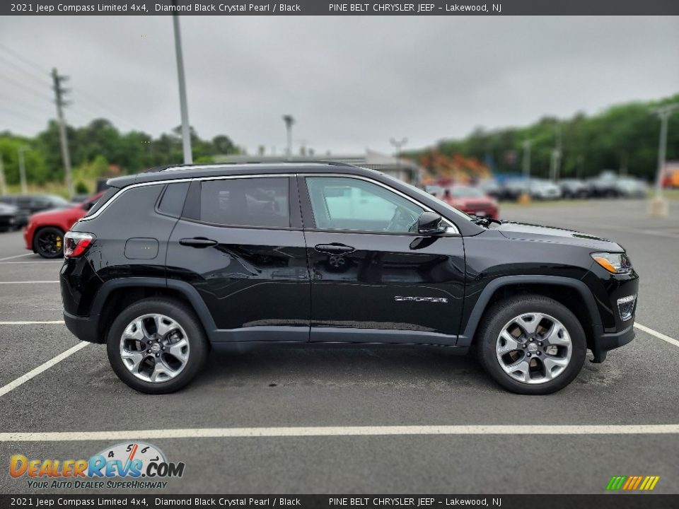 2021 Jeep Compass Limited 4x4 Diamond Black Crystal Pearl / Black Photo #4