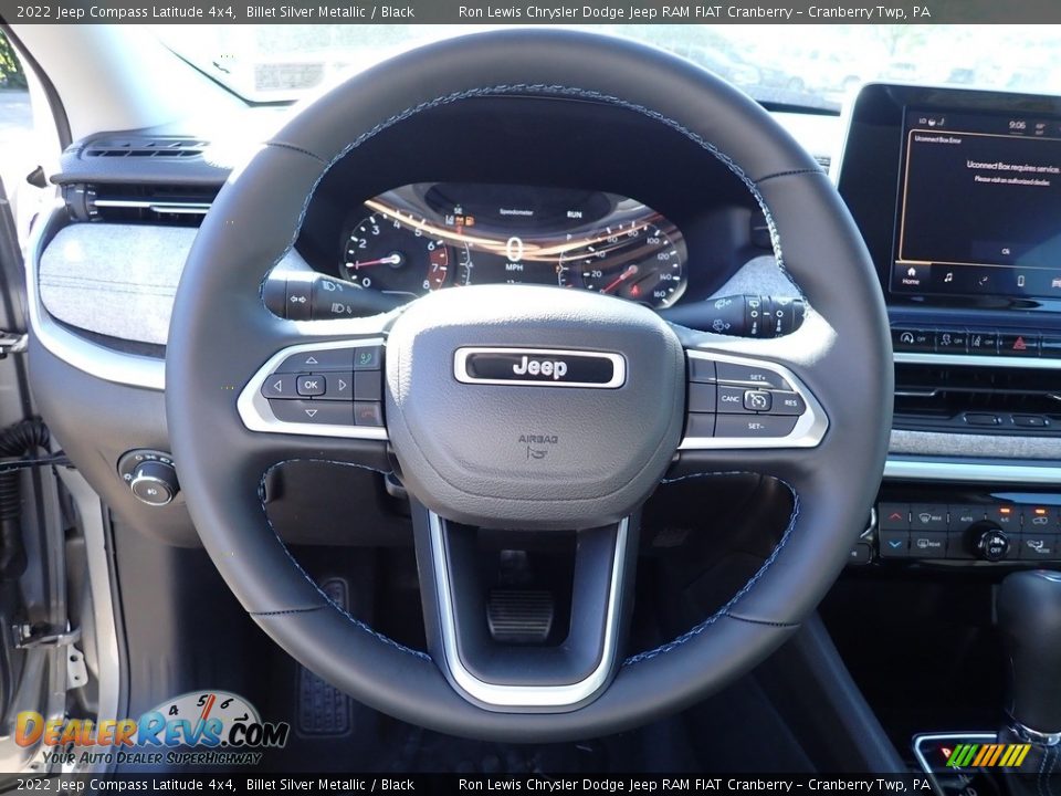 2022 Jeep Compass Latitude 4x4 Billet Silver Metallic / Black Photo #19