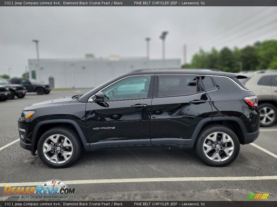 2021 Jeep Compass Limited 4x4 Diamond Black Crystal Pearl / Black Photo #9