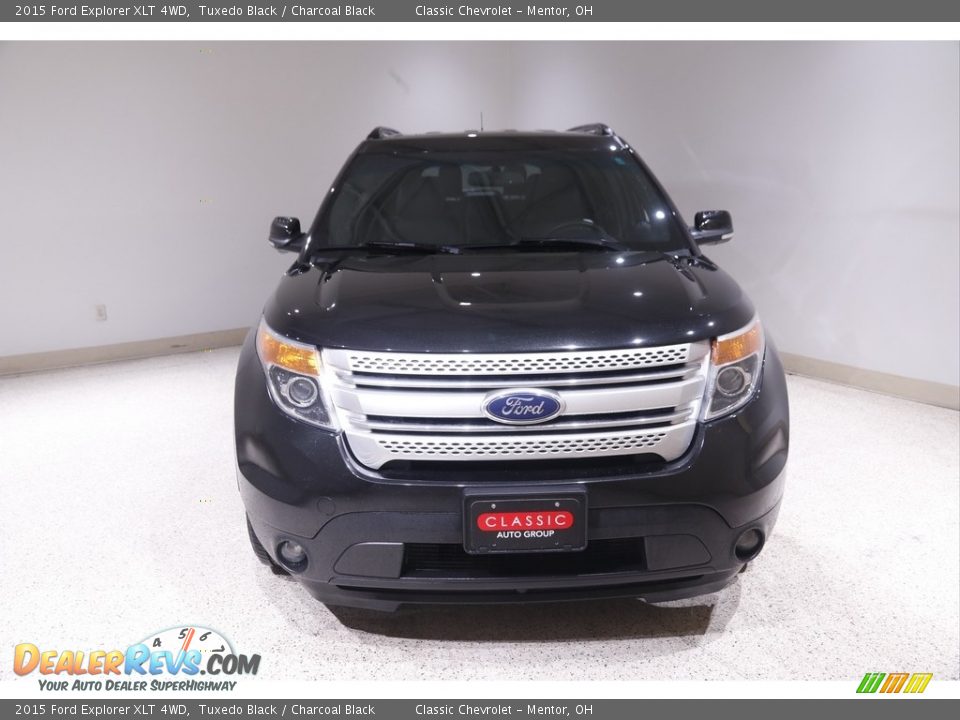 2015 Ford Explorer XLT 4WD Tuxedo Black / Charcoal Black Photo #2