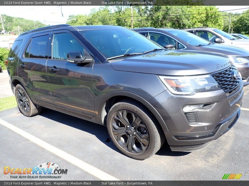 2019 Ford Explorer Sport 4WD Magnetic / Medium Black Photo #4