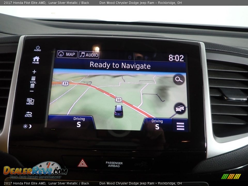 2017 Honda Pilot Elite AWD Lunar Silver Metallic / Black Photo #3