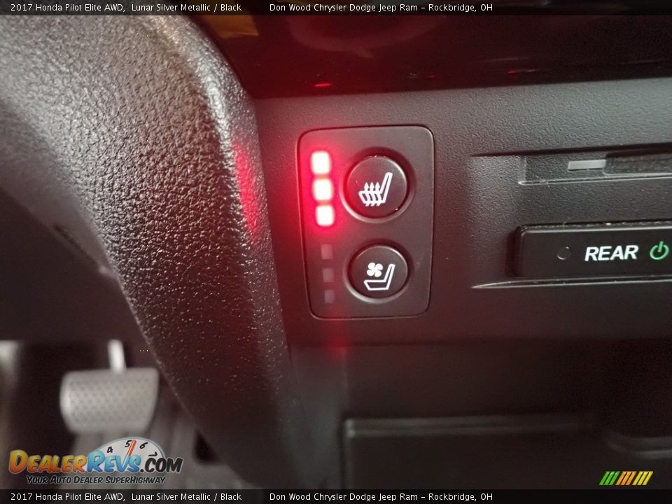 2017 Honda Pilot Elite AWD Lunar Silver Metallic / Black Photo #5