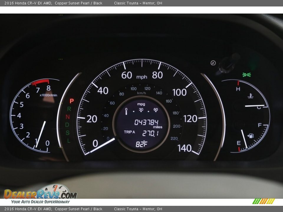 2016 Honda CR-V EX AWD Copper Sunset Pearl / Black Photo #8