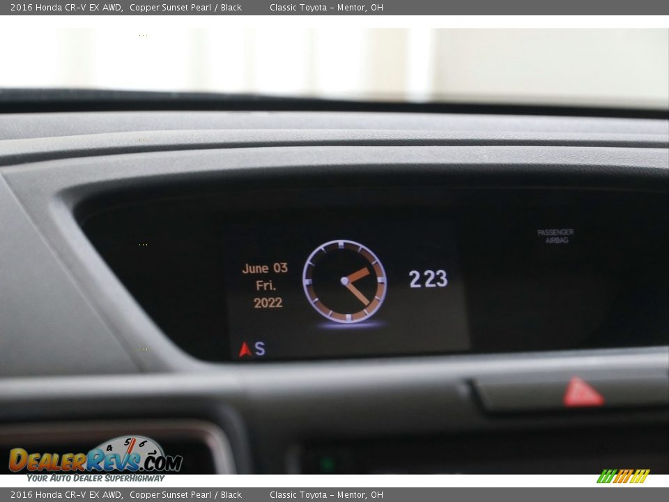 2016 Honda CR-V EX AWD Copper Sunset Pearl / Black Photo #10