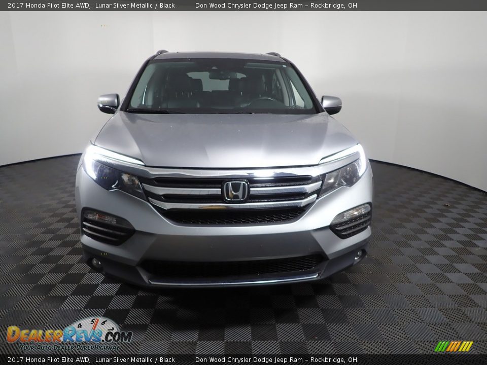 2017 Honda Pilot Elite AWD Lunar Silver Metallic / Black Photo #9