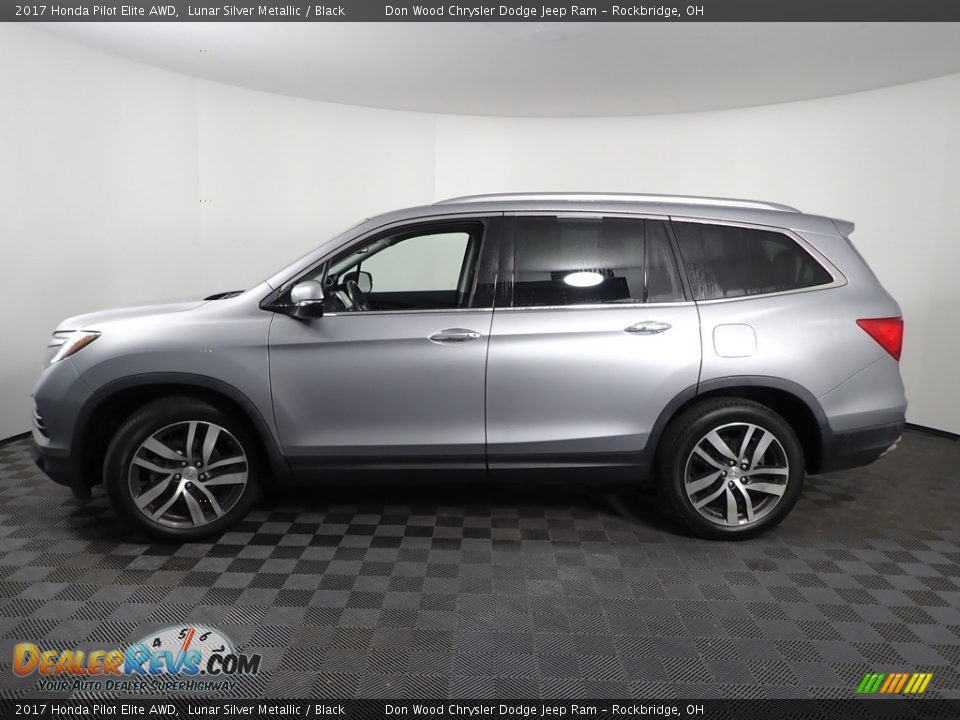 2017 Honda Pilot Elite AWD Lunar Silver Metallic / Black Photo #11